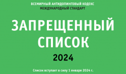 Запрещенный список Всемирного антидопингового агентства на 2024 год - Государственное автономное учреждение Свердловской области спортивная школа олимпийского резерва по велоспорту "Велогор"